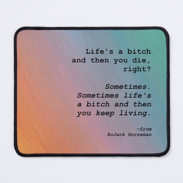 Item preview, Sometimes life's a b* and then you keep living - rainbow designed and sold by Melight.