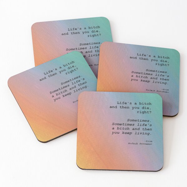 Item preview, Sometimes life's a b* and then you keep living - rainbow designed and sold by Melight.