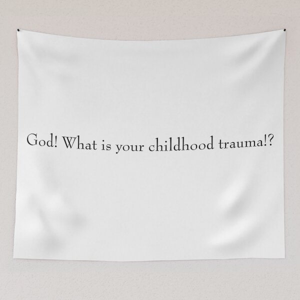 Item preview, What Is Your Childhood Trauma (Serif) designed and sold by fanfreak611.