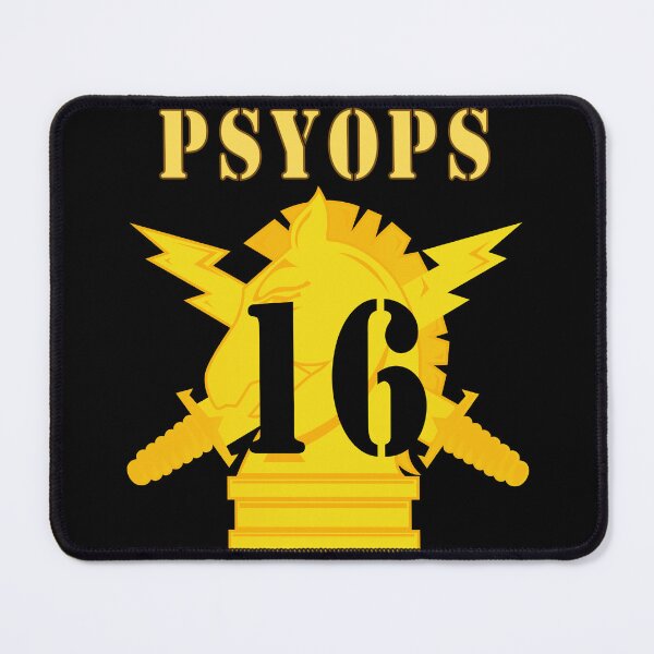Item preview, Army - PSYOPS w Branch Insignia - 16th Battalion Numeral designed and sold by Military Insignia Products.