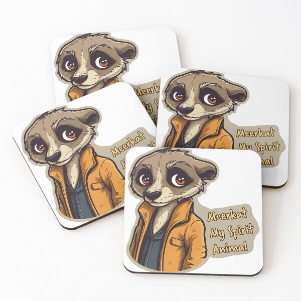 Item preview, Meerkat My Spirit Animal designed and sold by TheAdhesiveNerd.