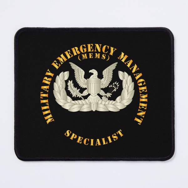 Item preview, ARNG - Military Emergency Management Specialist - Basic - Gold designed and sold by Military Insignia Products.
