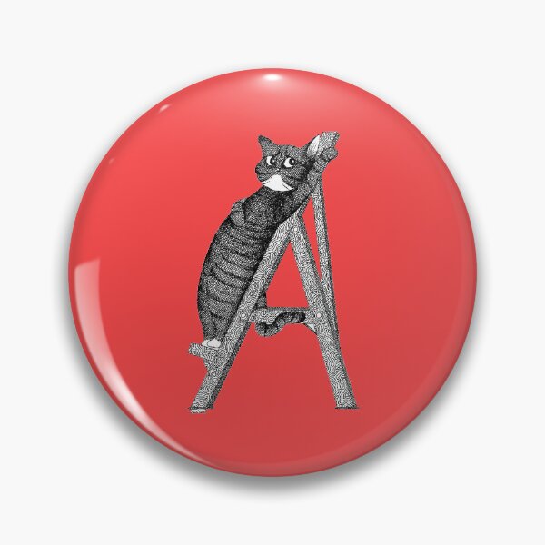 Item preview, Cat Alphabet: letter A cropped designed and sold by gatteria.