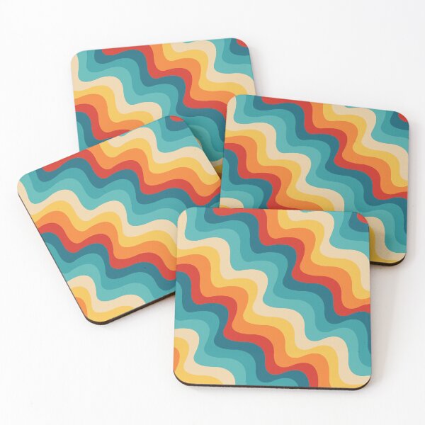 Item preview, Diagonal waves in retro style designed and sold by BattaAnastasia.