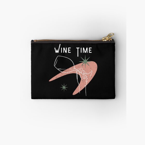 Item preview, Wine time vintage distressed retro custom tshirt and apparel design designed and sold by EmpiredesignCA.