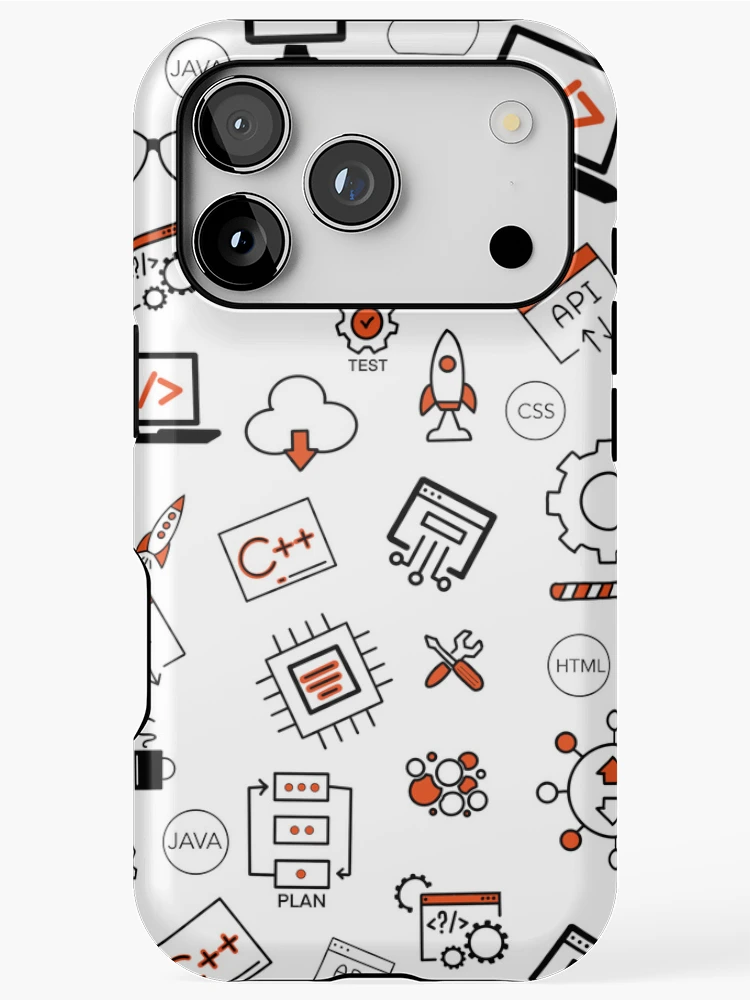 Thumbnail 1 of 4, iPhone Case, Programmer Equipment Java css c# c++ html test api developer designed and sold by aniuka6.