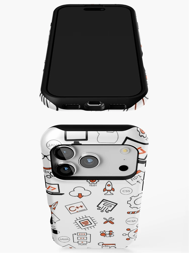 Thumbnail 3 of 4, iPhone Case, Programmer Equipment Java css c# c++ html test api developer designed and sold by aniuka6.