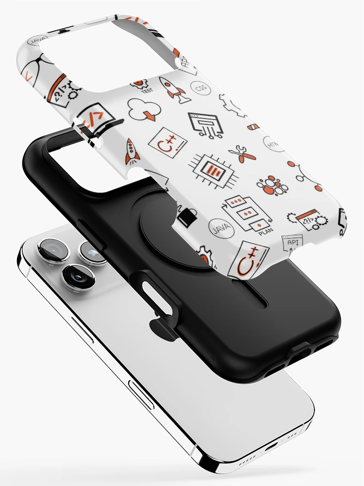 Thumbnail 2 of 4, iPhone Case, Programmer Equipment Java css c# c++ html test api developer designed and sold by aniuka6.