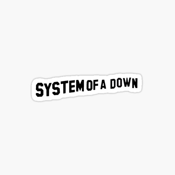 Système noir de A Down Sticker