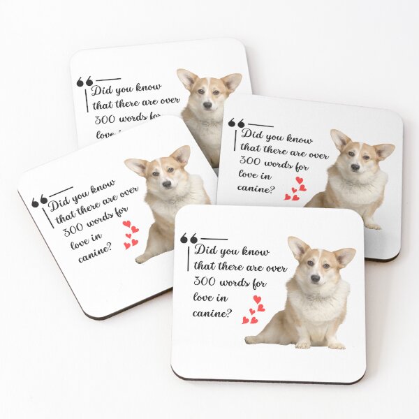 Item preview, Canine (Doggy) Love Language Corgi Design designed and sold by FuddalanDesigns.
