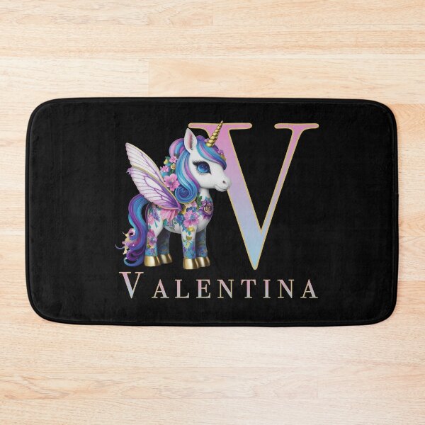 Item preview, Valentina name with a cute unicorn designed and sold by Lubellebubble20.
