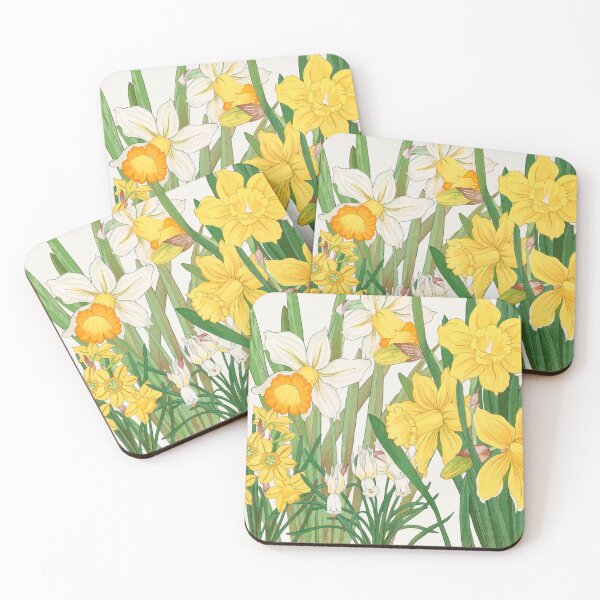 Item preview, Pintura japonesa vintage en madera de narciso de Tanigami Kônan designed and sold by Pretty  Pixel.