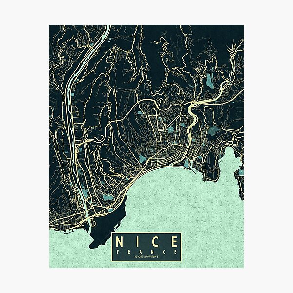 Item preview, Nice City Map of France - Summer designed and sold by deMAP.