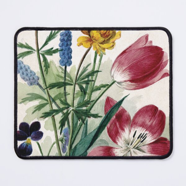 Item preview, Bouquet of tulips, pansies, grape hyacinths and dotters | Willem van Leen designed and sold by LaMadeleine.