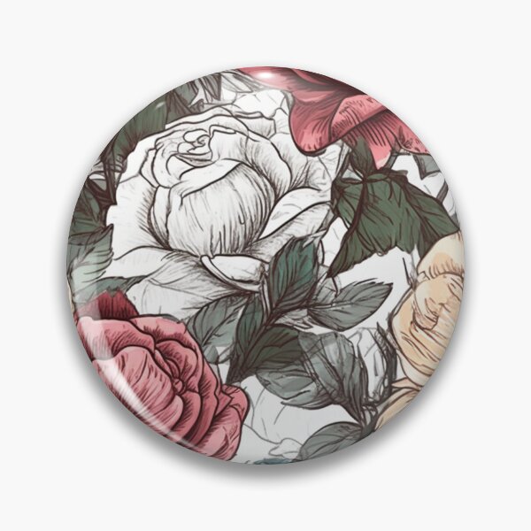 Item preview, Sketched roses designed and sold by holodream.
