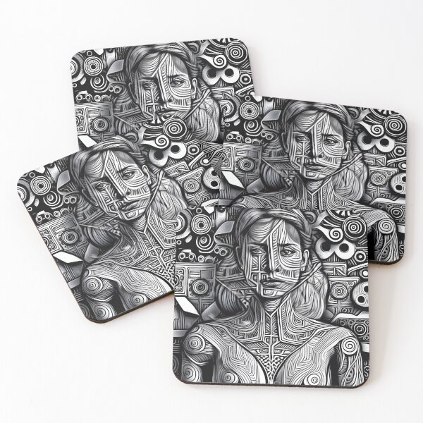 Item preview, Woman in Doodle by Red Siri0 designed and sold by Red Siri0 Art.
