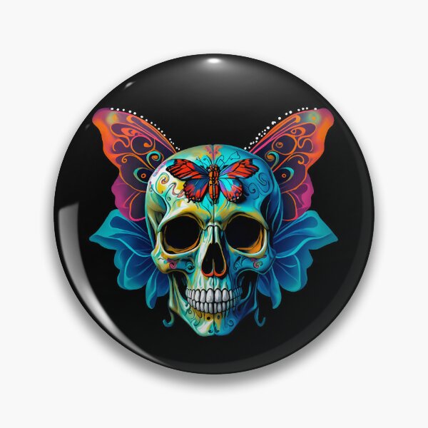 Aperçu de l'œuvre Dark Art Macabre Images Gothic Aesthetic Butterfly Skull créée et vendue par MerchLovers.