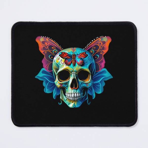 Item preview, Dark Art Macabre Images Gothic Aesthetic Butterfly Skull designed and sold by MerchLovers.