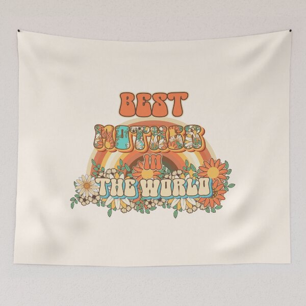 Item preview, Best mother in the world Groovy gift for mothers and mum quote Groovy moms build strong  character designed and sold by HomeCoquette.