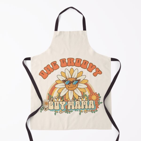 Item preview, One groovy Boy mama Retro gift for mother of boy Vintage floral pattern designed and sold by HomeCoquette.