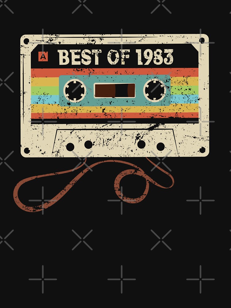 Vintage Best Of 1983 Cassette Tape T-Shirt For Men Women Vintage Best Of 1983 Cassette Tape T-Shirt For Men Women