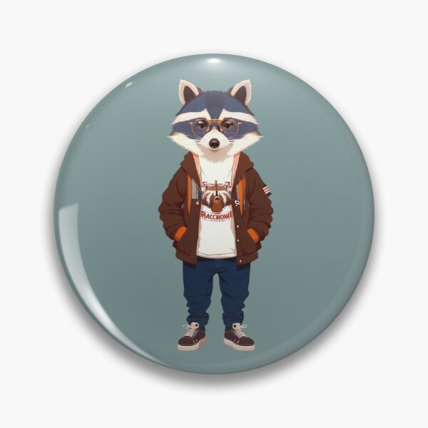 Item preview, Hipster Racoon V8 designed and sold by HipsterAnimals.