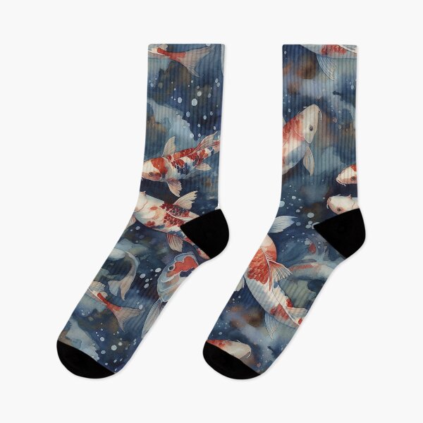 Item preview, Watercolor Koi pattern designed and sold by PixelPusherArt.