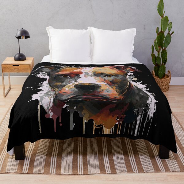 Item preview, American Pit bull head art designed and sold by HBWOLFARTS.