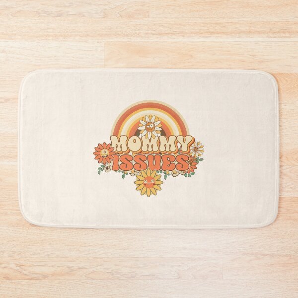 Item preview, Mommy issues Retro quote gift for funny mother Vintage floral pattern designed and sold by HomeCoquette.