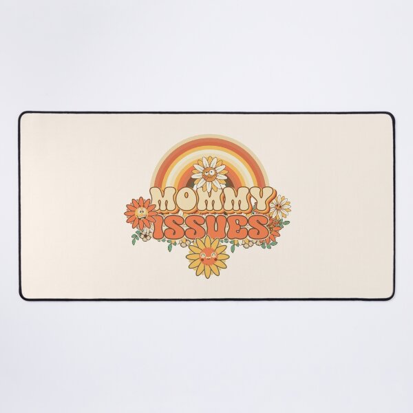Item preview, Mommy issues Retro quote gift for funny mother Vintage floral pattern designed and sold by HomeCoquette.