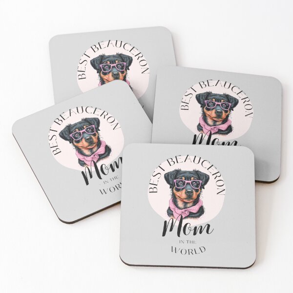 Item preview, Beauceron Dog with Pink Glasses and Pink Bandana - Best Beauceron Mom in the World designed and sold by IsaBoutiqueD.