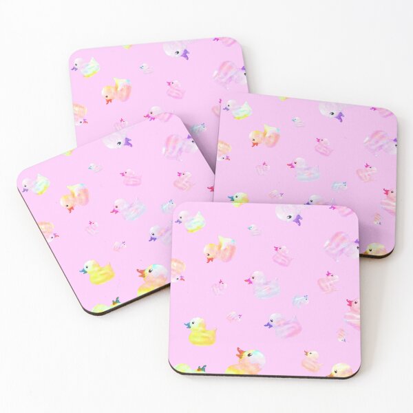 Item preview, Cute colorful pastel rubber ducks fun pattern designed and sold by JaneVirak.