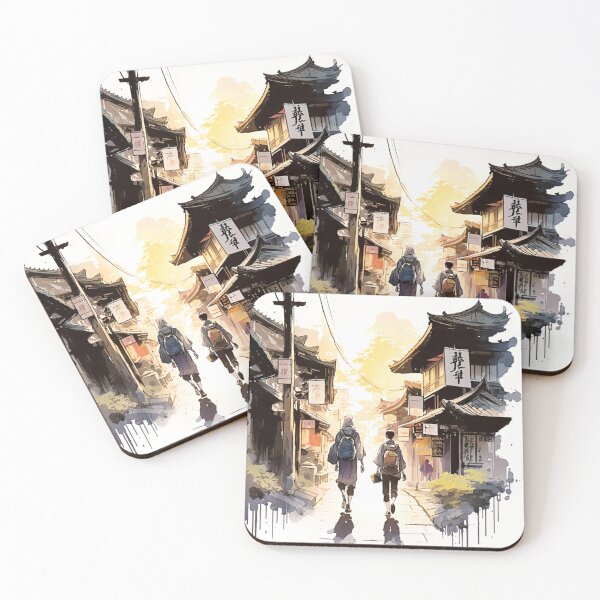 Item preview, Old Japan Street in the Past designed and sold by Emaginie.