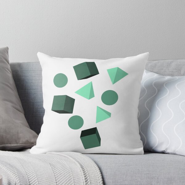Item preview, Floating Geometric Shapes in shades of green designed and sold by Shapes-Design.