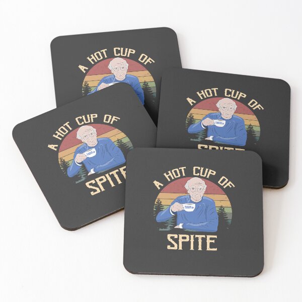 Item preview, Curb Your Enthusiasm Larry David A Hot Cup of Spite Circle designed and sold by SaraLeetx.