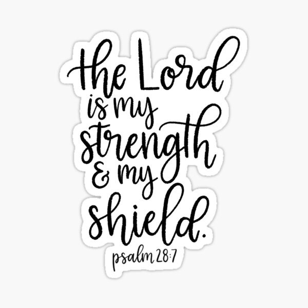 Item preview, psalm 28:7 designed and sold by scriptedbysyd.