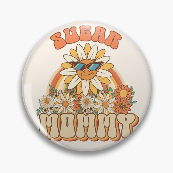Item preview, Sugar mommy  Retro quote gift for funny mother Vintage floral pattern designed and sold by HomeCoquette.