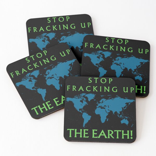 Item preview, Stop Fracking Up the Earth Earth Day designed and sold by BluePlanetMerch.