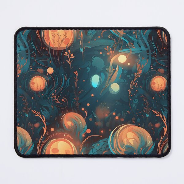 Item preview, Abstract fireflies in a fantasy world designed and sold by CroffleStudio.