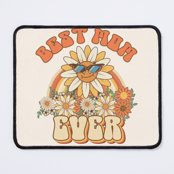 Item preview, Best mom ever Retro quote gift for funny mother Vintage floral pattern designed and sold by HomeCoquette.