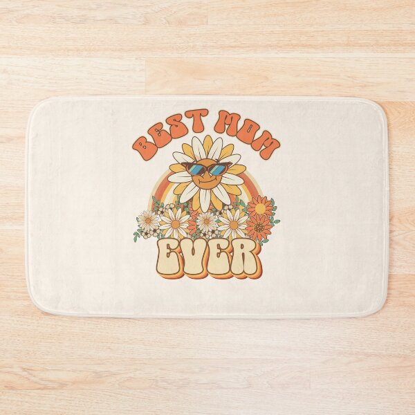 Item preview, Best mom ever  Retro quote gift for funny mother Vintage floral pattern designed and sold by HomeCoquette.