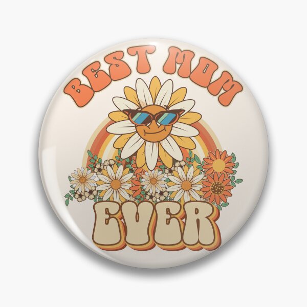 Item preview, Best mom ever  Retro quote gift for funny mother Vintage floral pattern designed and sold by HomeCoquette.