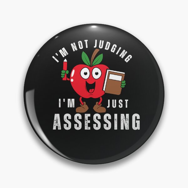 Item preview, I'm not Judging  I'm Just Assessing Funny Typography Quote  designed and sold by thedazzlingmonk.