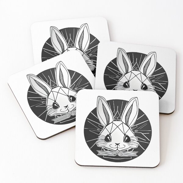 Item preview, Kawaii Rabbit Logo - Linear Style & Tattoo designed and sold by wildbamboo.
