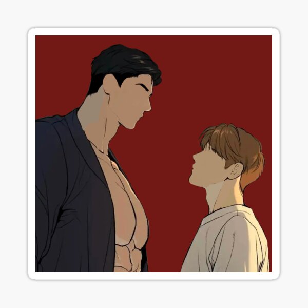 Item preview, Copy of Jinx BL Sticker Anime Kawaii Yaoi Weeabo Japan Sticker Comic Online Boy Love Gay Pride Nerd Fantasy Kim dan Joo Jaekyung designed and sold by EmporiumAdorium.