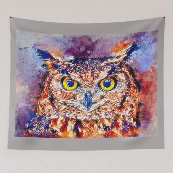 Item preview, Watercolor Eagle Owl designed and sold by Daniel Janda.