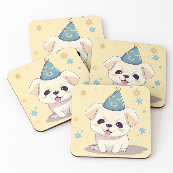 Item preview, cute puppy in a new year hat designed and sold by nhahn33.