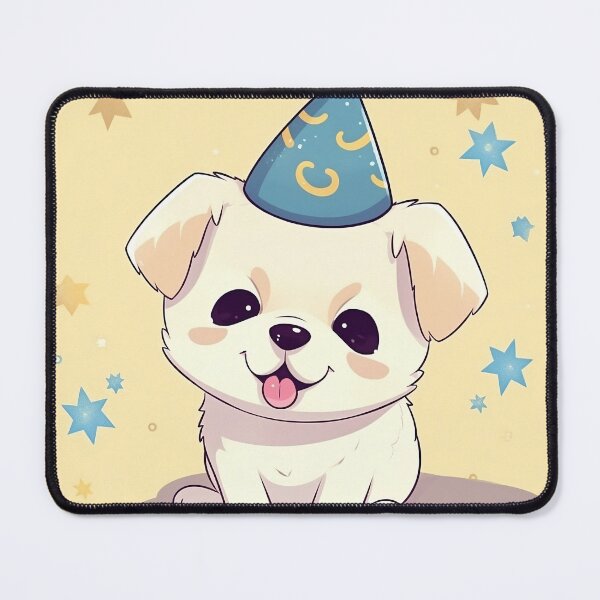 Item preview, cute puppy in a new year hat designed and sold by nhahn33.