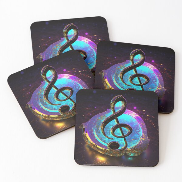 Item preview, Synthwave Musical Note designed and sold by VhsNeon.