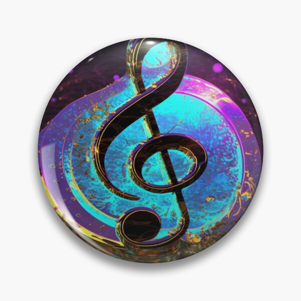 Item preview, Synthwave Musical Note designed and sold by VhsNeon.